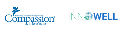 Client logos of Compassion Australia and Innowell